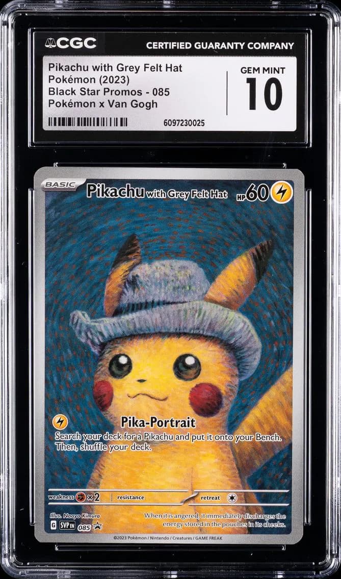 2023 #085 Pikachu With Grey Felt Hat CGC 10 Svp EN-SV Black Star Promo Pokemon