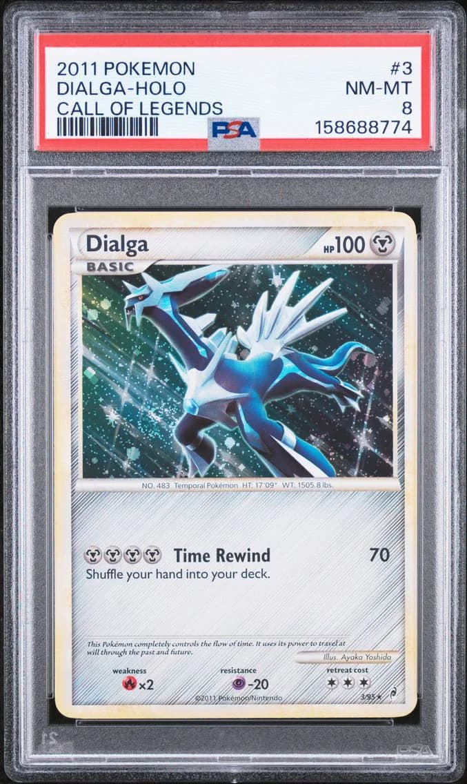 2011 #3 Dialga-Holo PSA 8 Call of Legends
