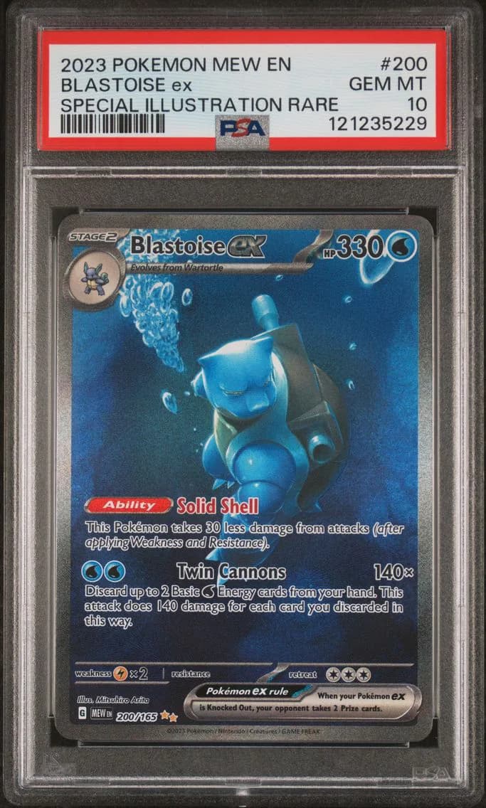 Blastoise ex slab