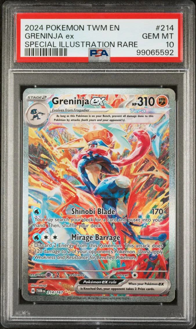 2024 #214 Greninja EX PSA 10 Twm EN-Twilight Masquerade