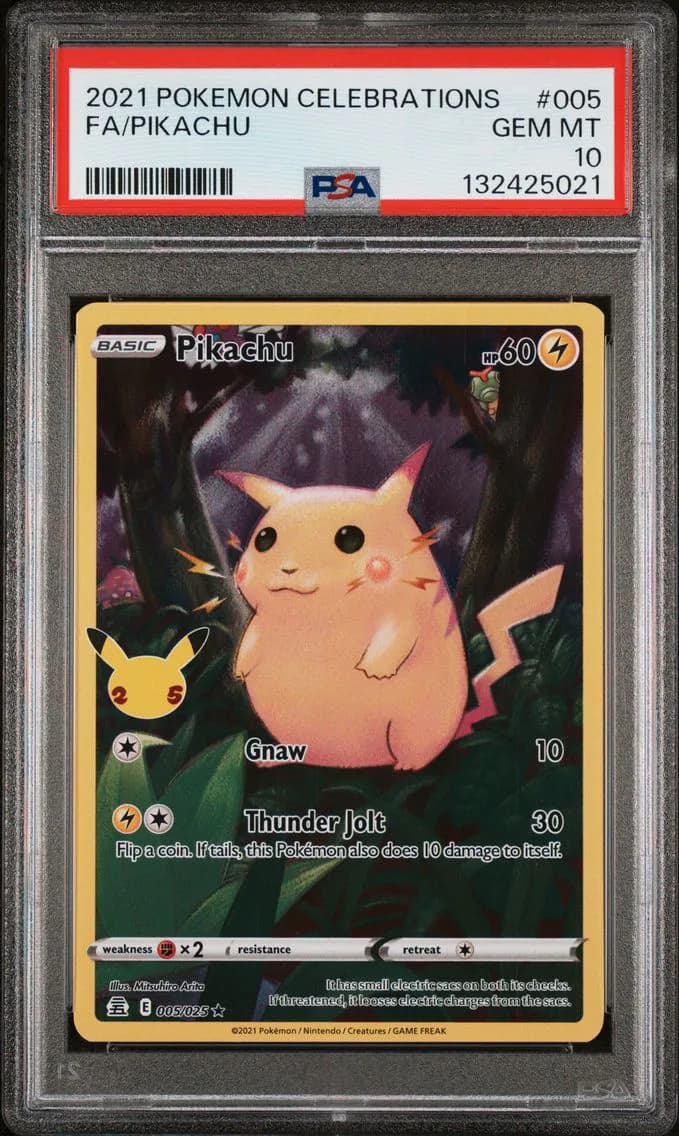 2021 #005 Full Art/Pikachu PSA 10 Celebrations