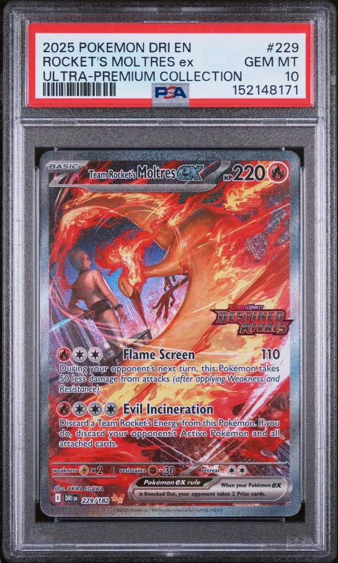 Team Rocket's Moltres ex slab