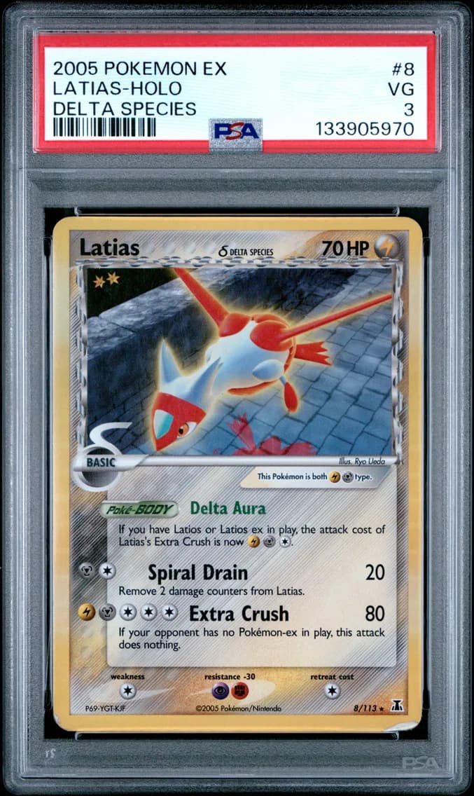 2005 #8 Latias-Holo PSA 3 EX Delta Species