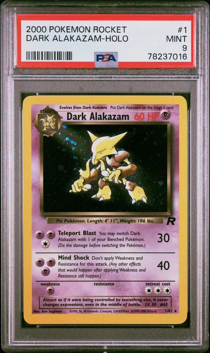 Dark Alakazam slab