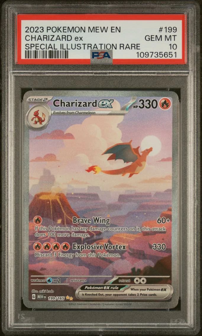 Charizard ex slab