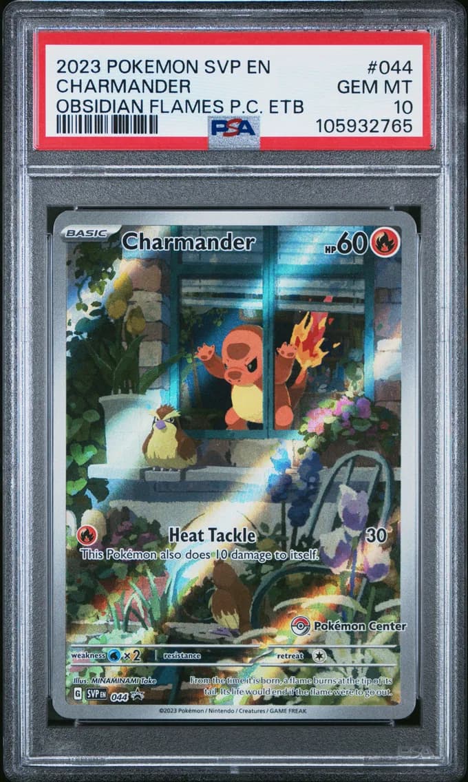 2023 #044 Charmander PSA 10 Svp EN-SV Black Star Promo