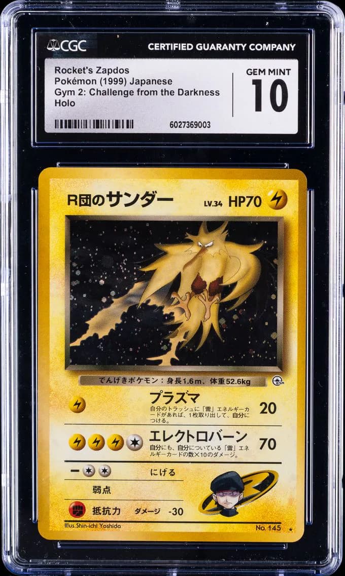 Team Rocket's Zapdos slab