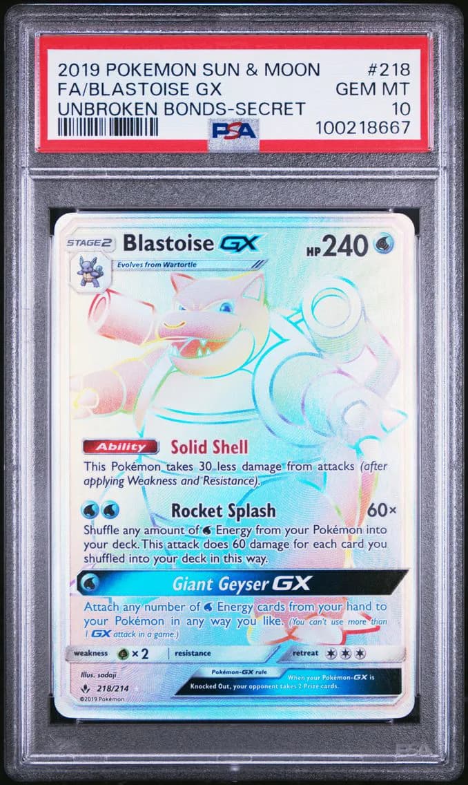 Blastoise-GX slab