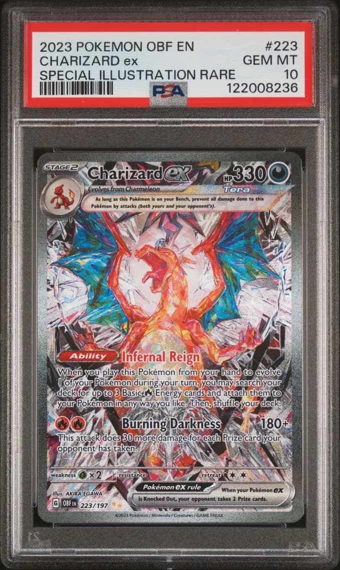 Charizard ex slab