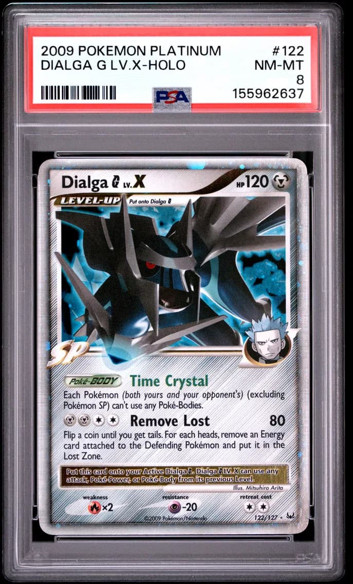 2009 #122 Dialga G LV.X-Holo PSA 8 Platinum