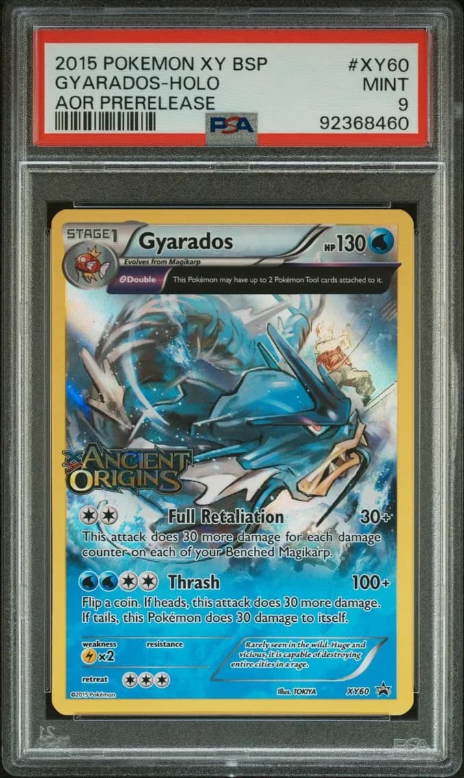 2015 #XY60 Gyarados-Holo PSA 9 XY Black Star Promos