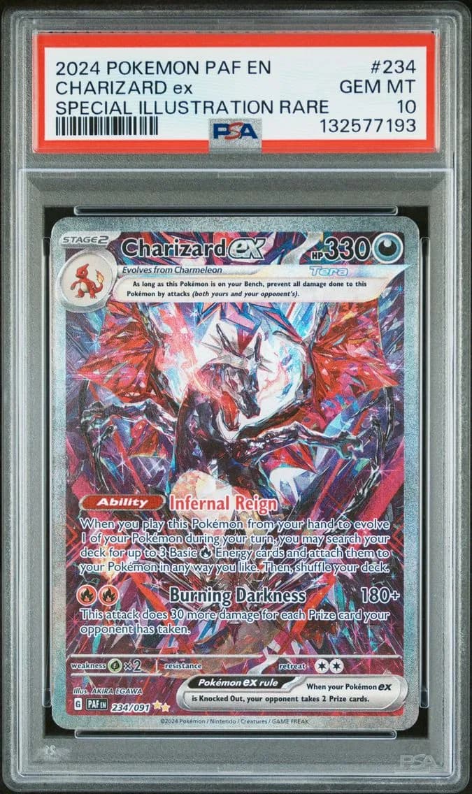 Charizard ex slab
