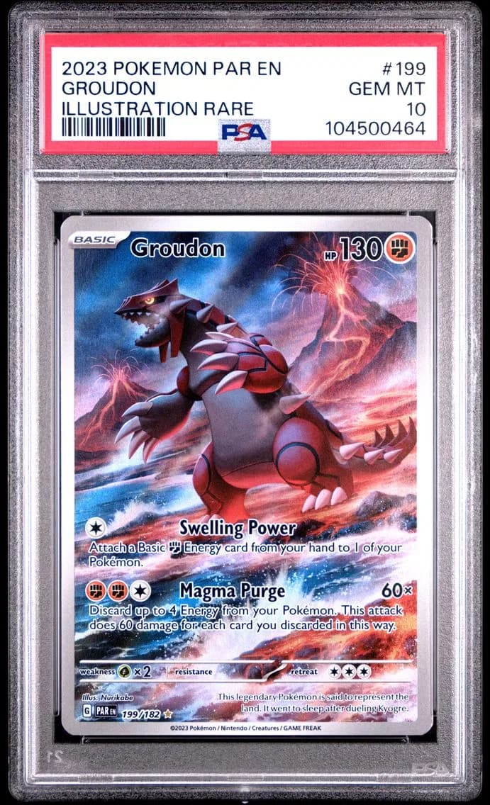 2023 #199 Groudon PSA 10 Par EN-Paradox Rift