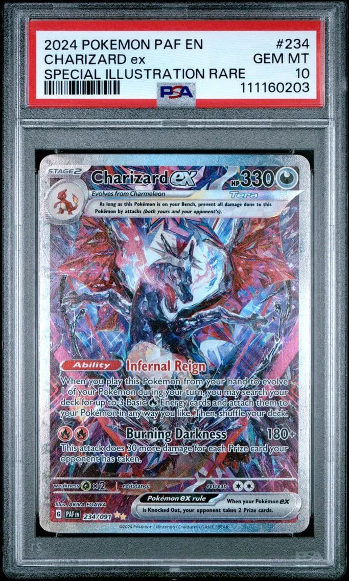 2024 #234 Charizard ex PSA 10 Paldean Fates - PAF EN - English Pokemon