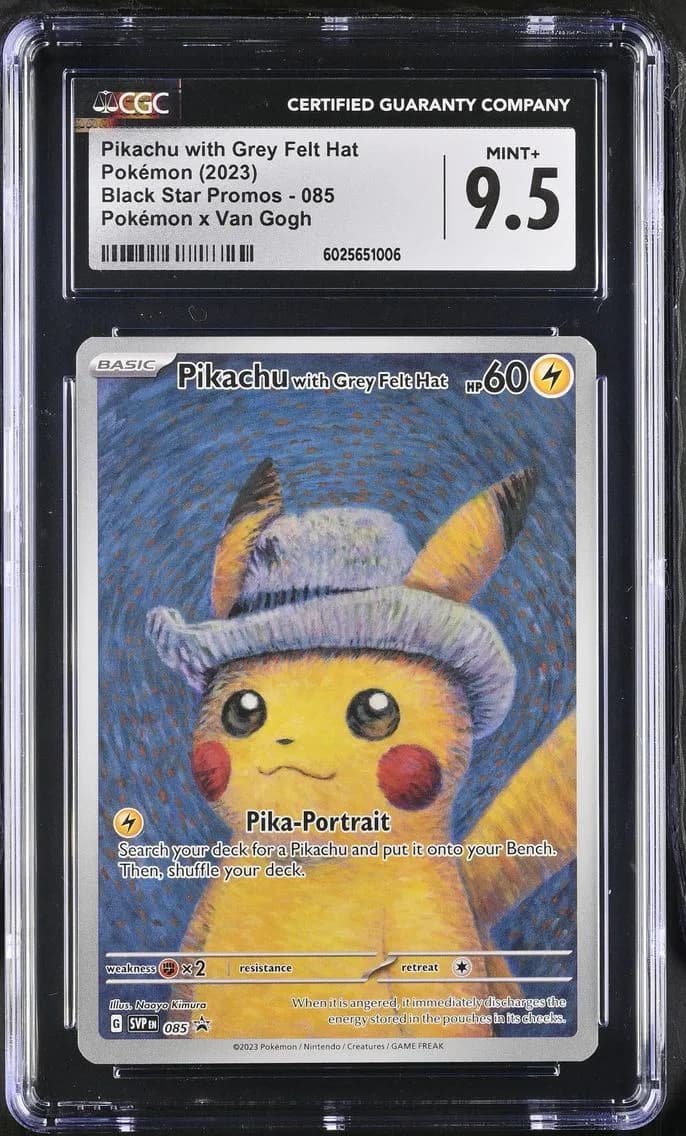 Pikachu with Grey Felt Hat slab