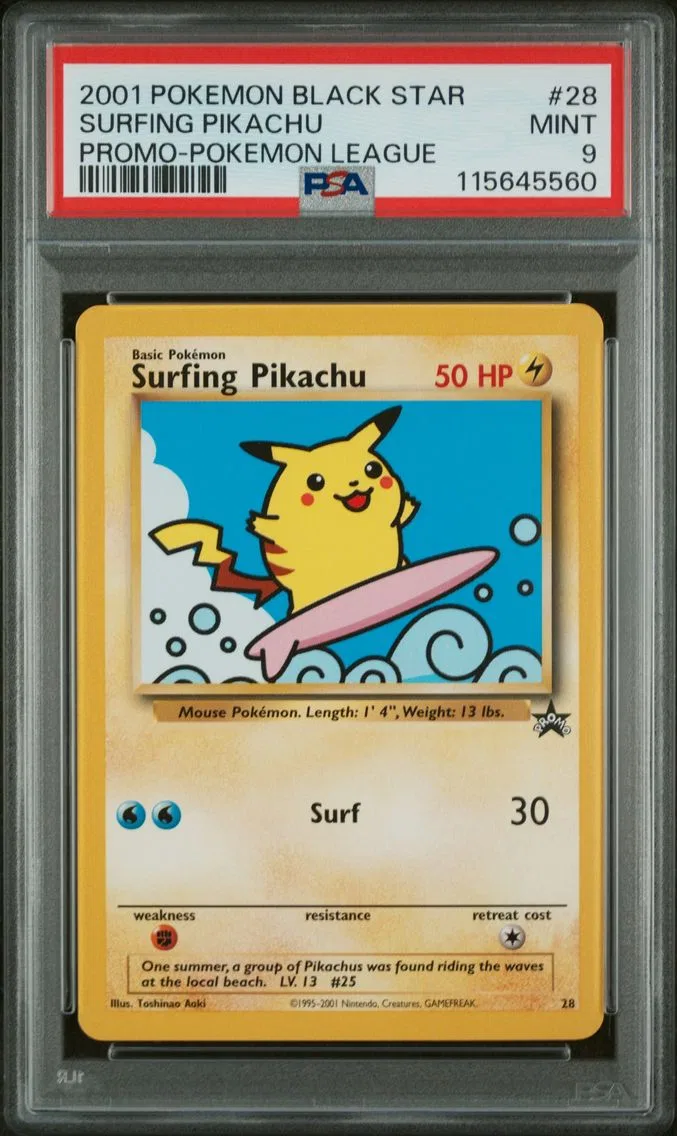 Surfing Pikachu slab