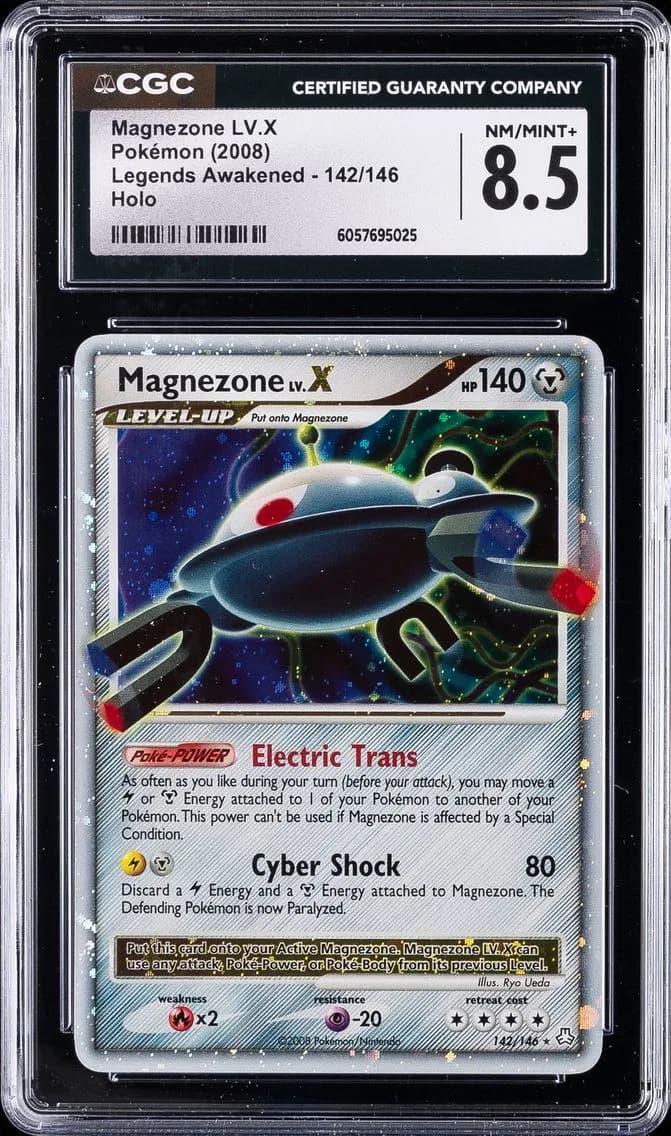 2008 #142 Magnezone LV.X CGC 8.5 Legends Awakened - English Pokemon
