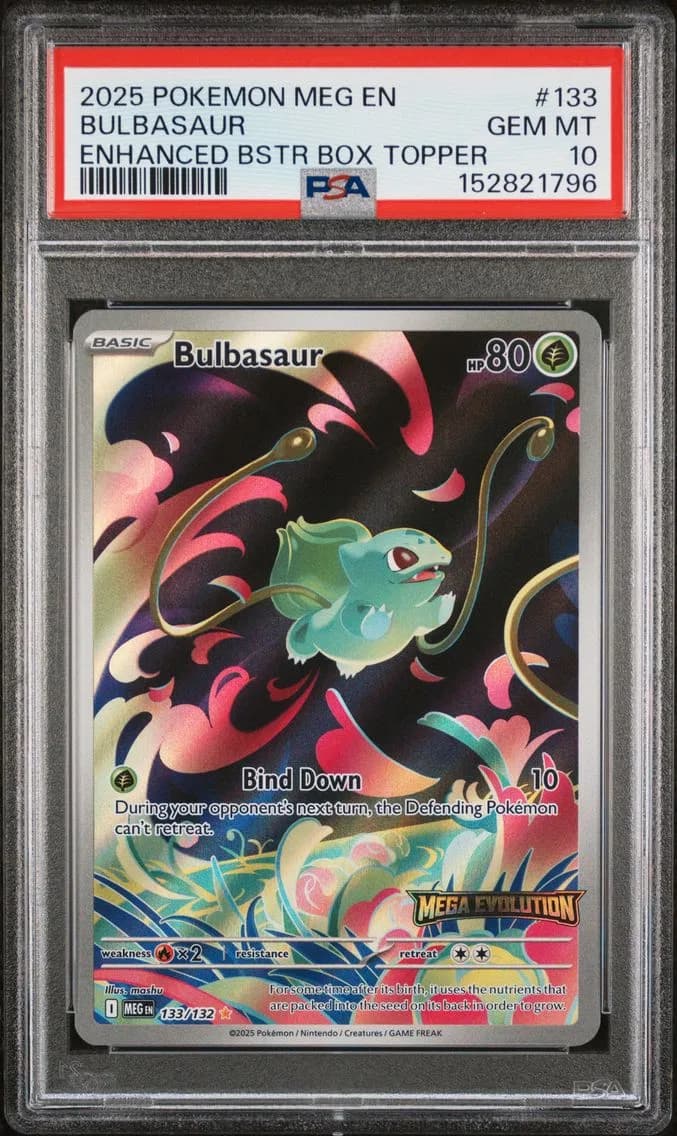 2025 #133 Bulbasaur PSA 10 Meg EN-Mega Evolution