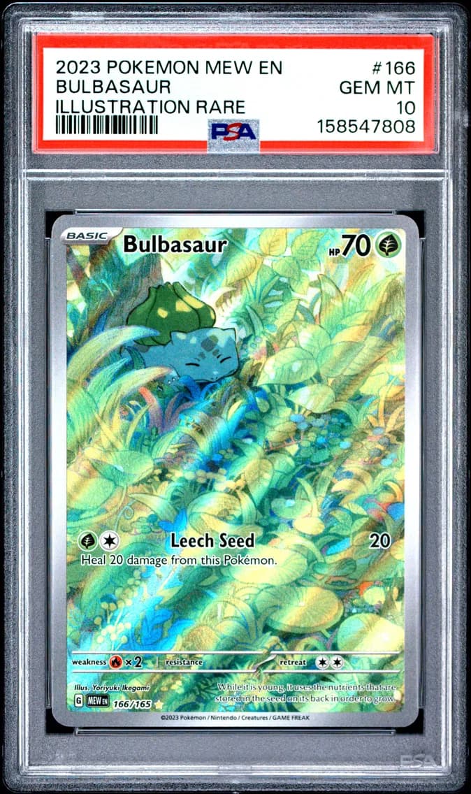 2023 #166 Bulbasaur PSA 10 Mew EN-151