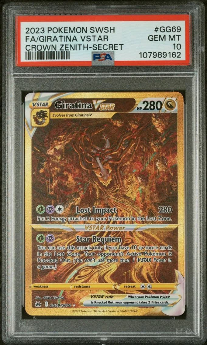 2023 #GG69 Full Art/Giratina Vstar PSA 10 Sword and Shield Crown Zenith