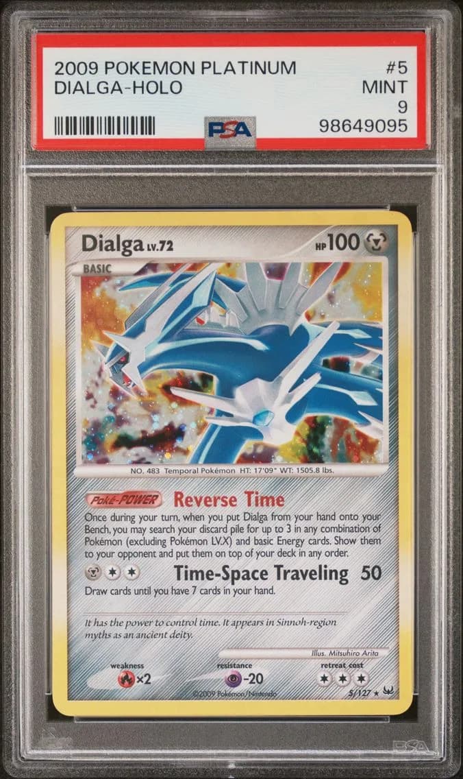 2009 #5 Dialga-Holo PSA 9 Platin