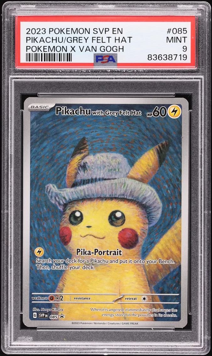 Pikachu with Grey Felt Hat slab