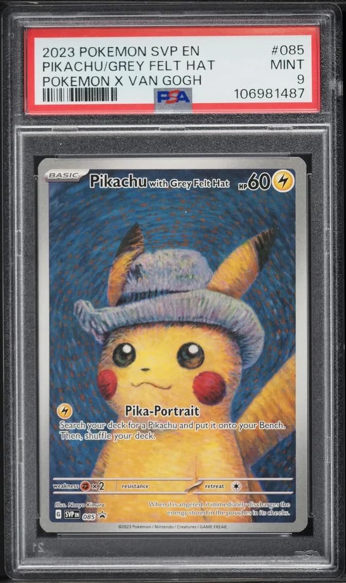 2023 #085 Pikachu With Grey Felt Hat PSA 9 Svp EN-SV Black Star Promo Pokemon