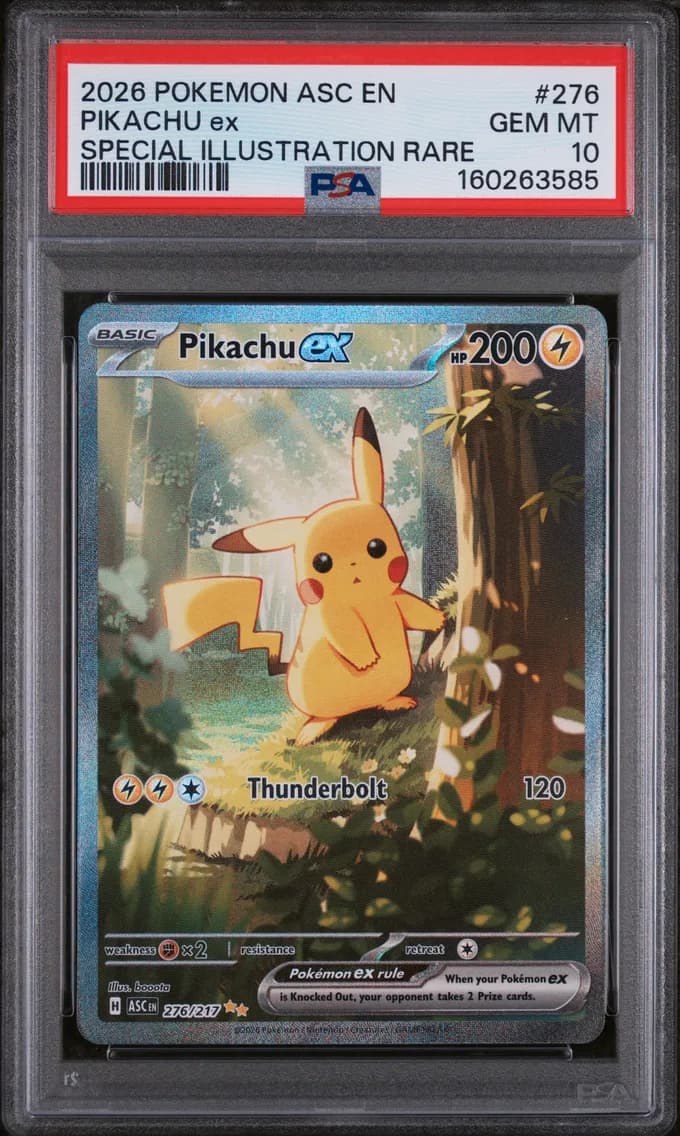 2026 #276 Pikachu EX PSA 10 Asc EN-Ascended Heroes