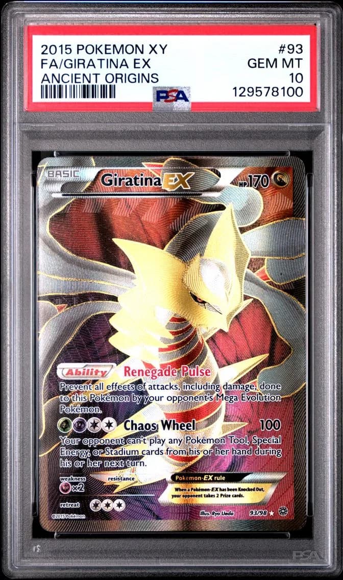 2015 #93 Full Art/Giratina EX PSA 10 XY Ancient Origins