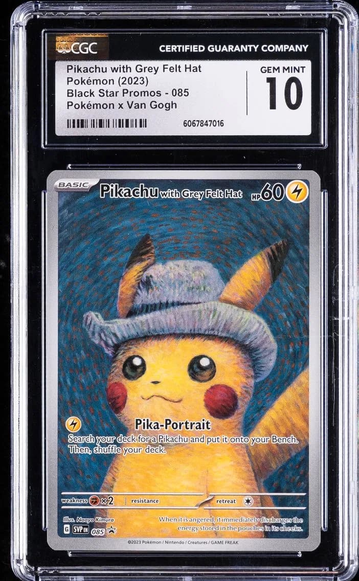 2023 #085 Pikachu With Grey Felt Hat CGC 10 Svp EN-SV Black Star Promo Pokemon