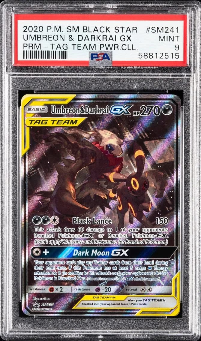 Umbreon & Darkrai-GX slab