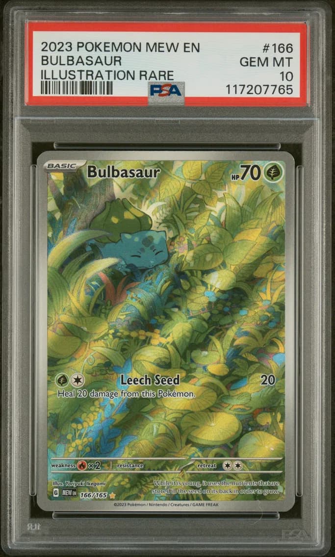 2023 #166 Bulbasaur PSA 10 Mew EN-151