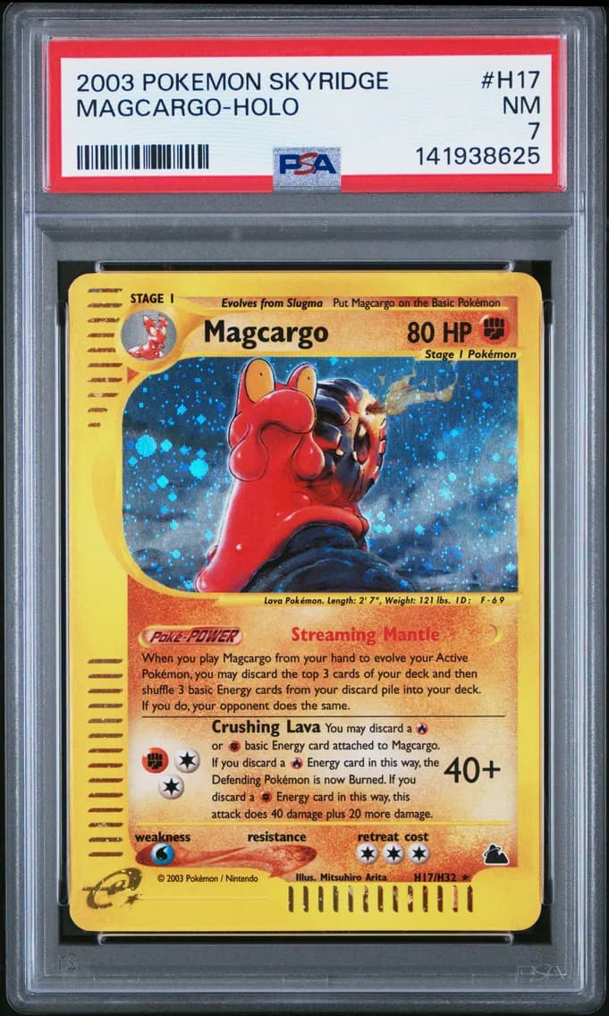 2003 #H17 Magcargo-Holo PSA 7 Skyridge