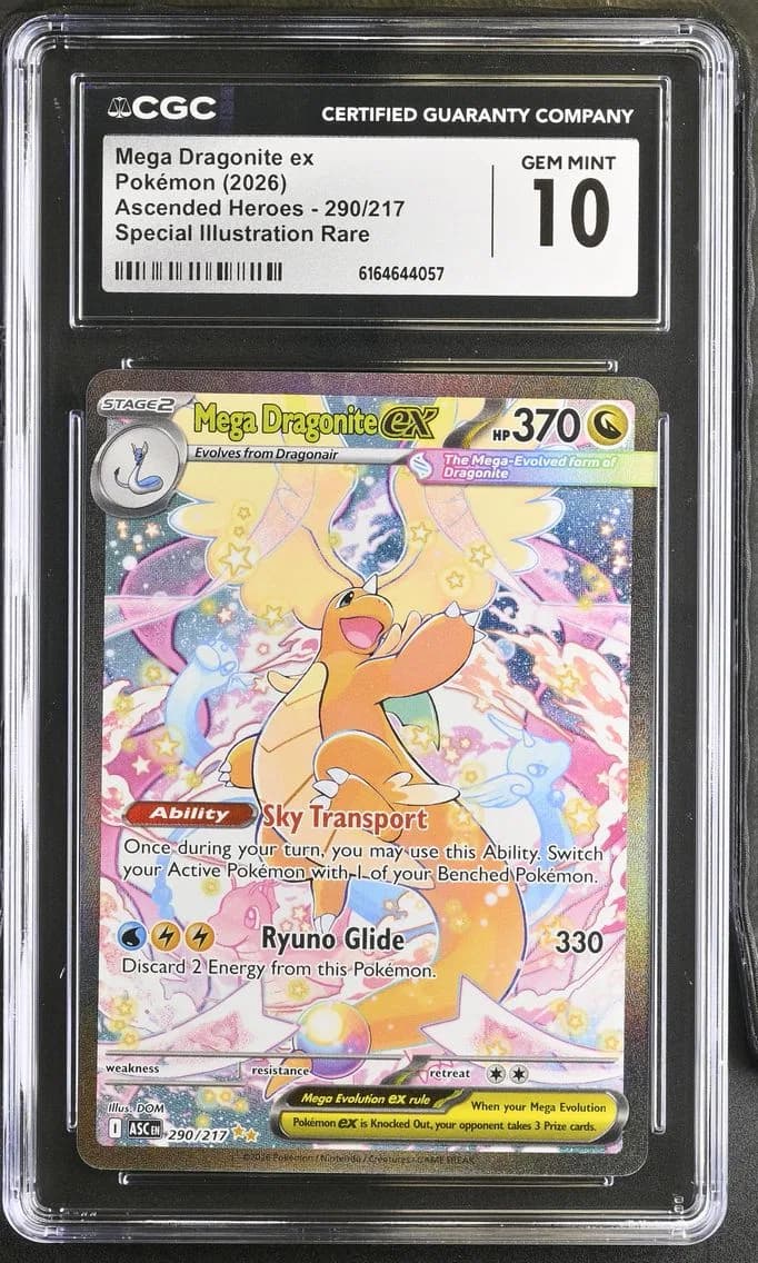 2026 #290 Mega Dragonite ex CGC 10 Ascended Heroes - ASC EN - English