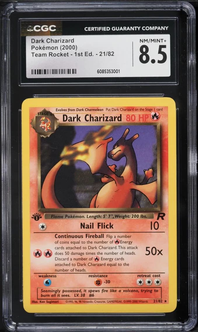 Dark Charizard slab