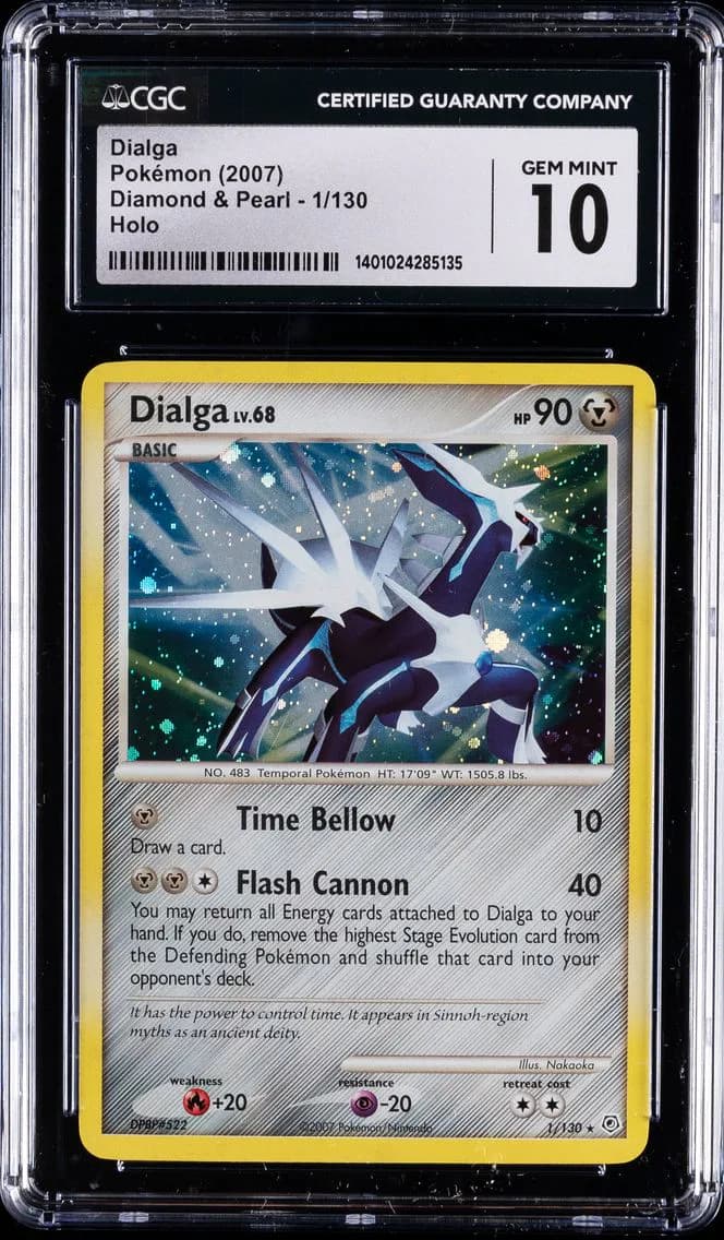 2007 #1 Dialga CGC 10 Gem Mint Pokemon Diamond & Pearl | Holo