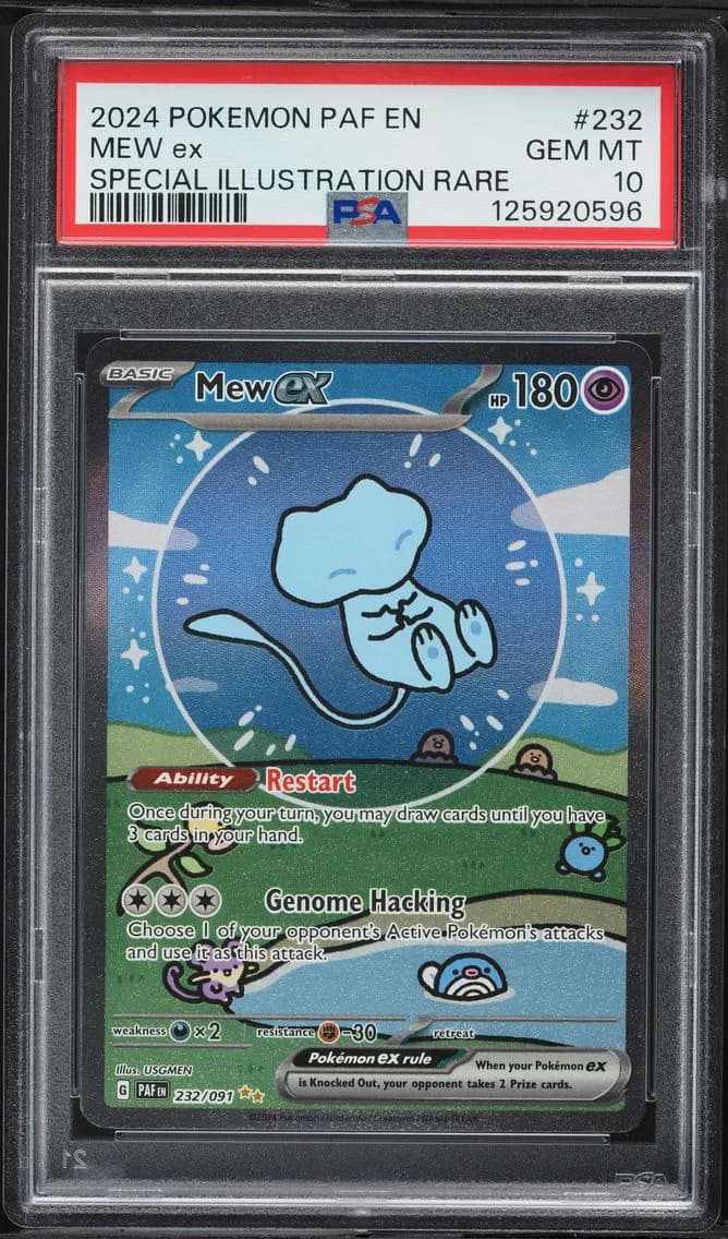 2024 #232 Mew ex PSA 10 Paldean Fates - PAF EN - English Pokemon