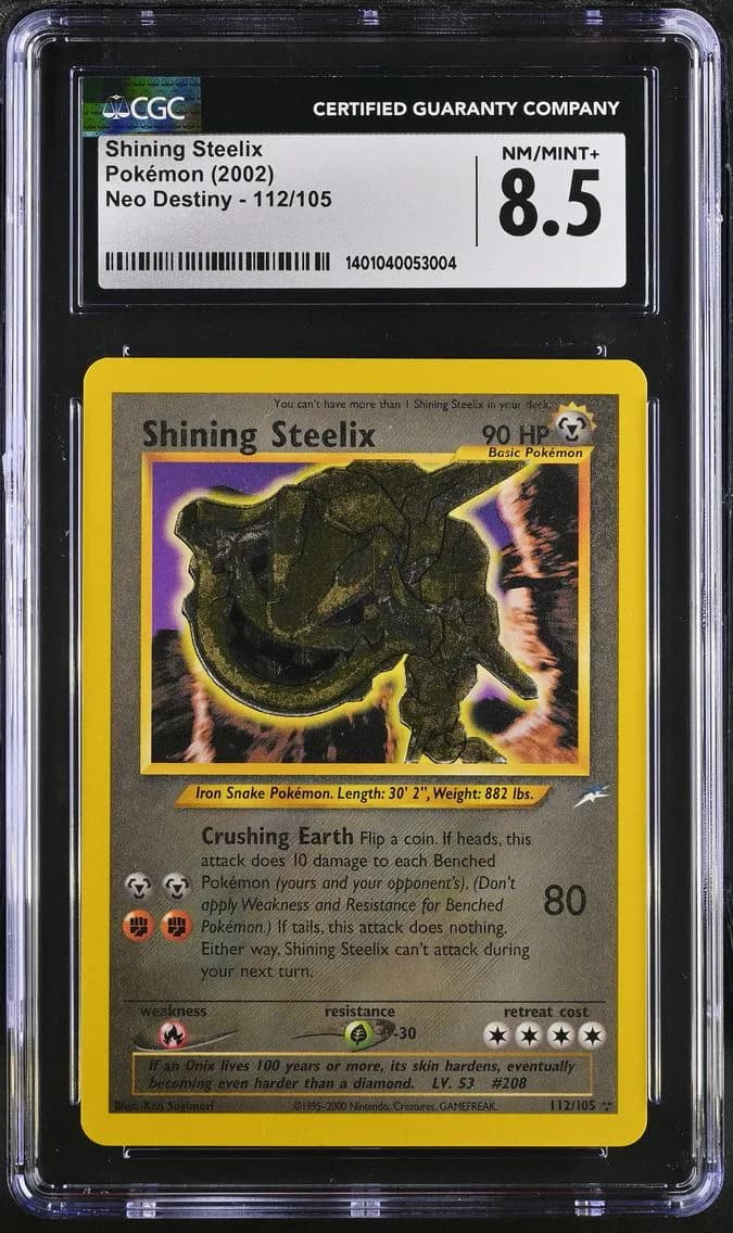 2002 #112 Shining Steelix CGC 8.5 Neo Destiny - Unlimited - English