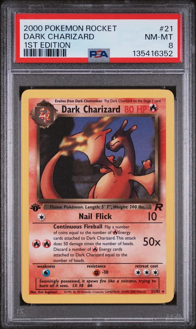 Dark Charizard slab