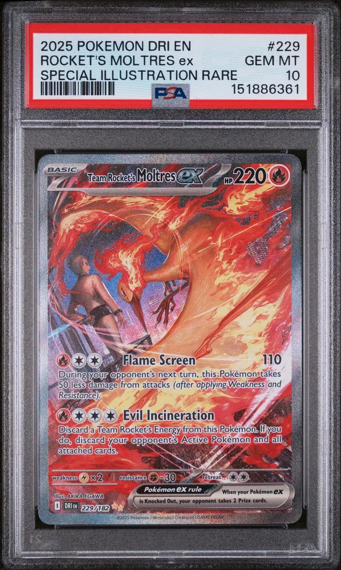 Team Rocket's Moltres ex slab