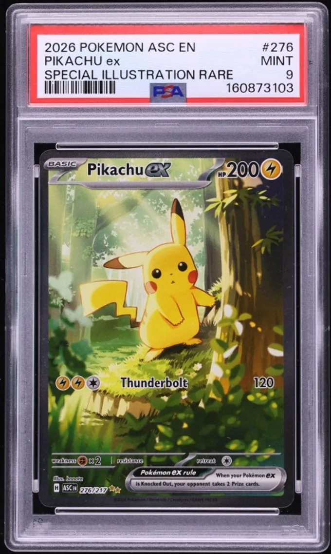 Pikachu ex slab