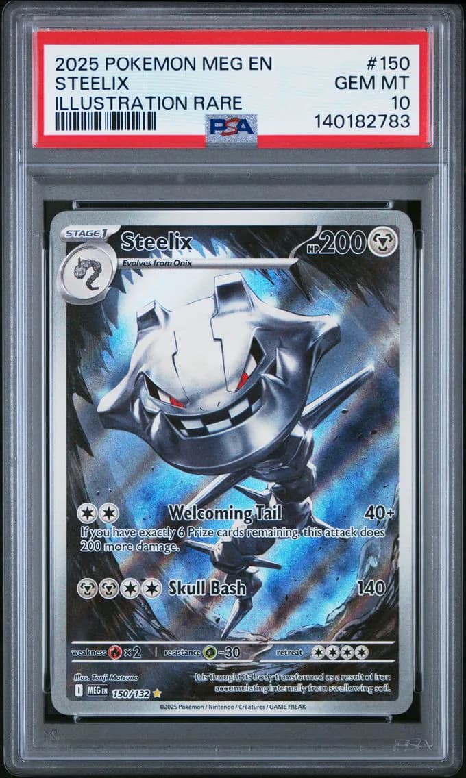 2025 #150 Steelix PSA 10 Meg EN-Mega Evolution Pokemon