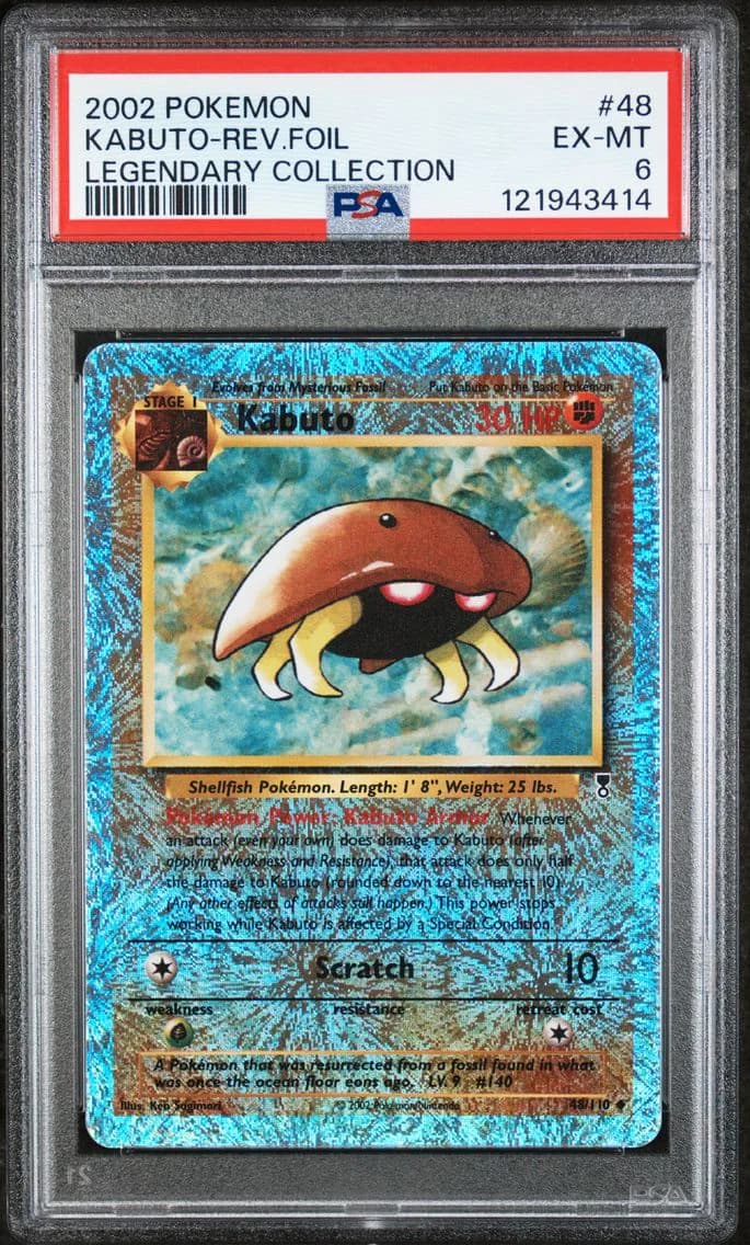 2002 #48 Kabuto-Reverse Foil PSA 6 Legendary Collection