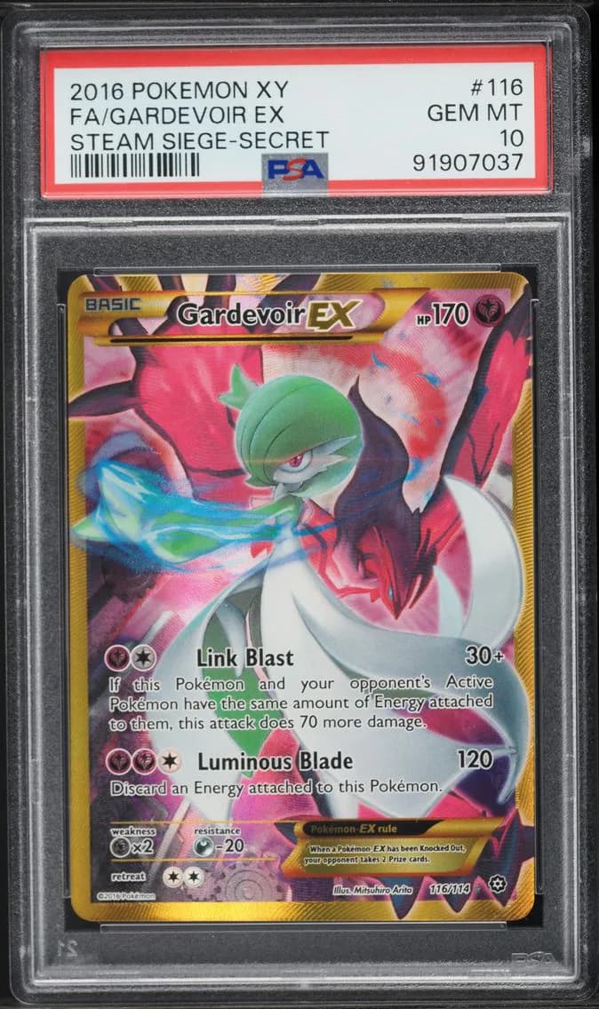 2016 #116 Full Art/Gardevoir EX PSA 10 XY Steam Siege Pokemon