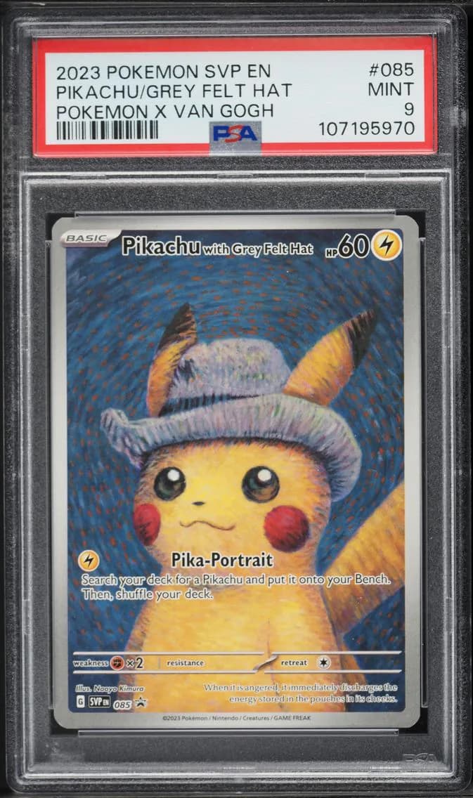2023 #085 Pikachu With Grey Felt Hat PSA 9 Svp EN-SV Black Star Promo Pokemon