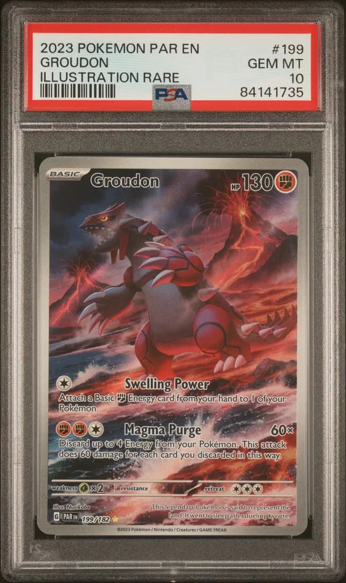 2023 #199 Groudon PSA 10 Par EN-Paradox Rift