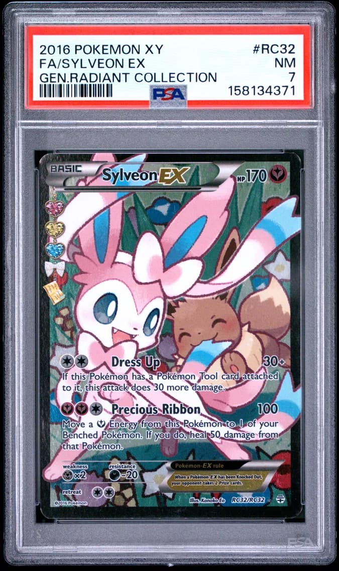 2016 #RC32 FA/SYLVEON EX PSA 7 XY Generations Radiant Collection