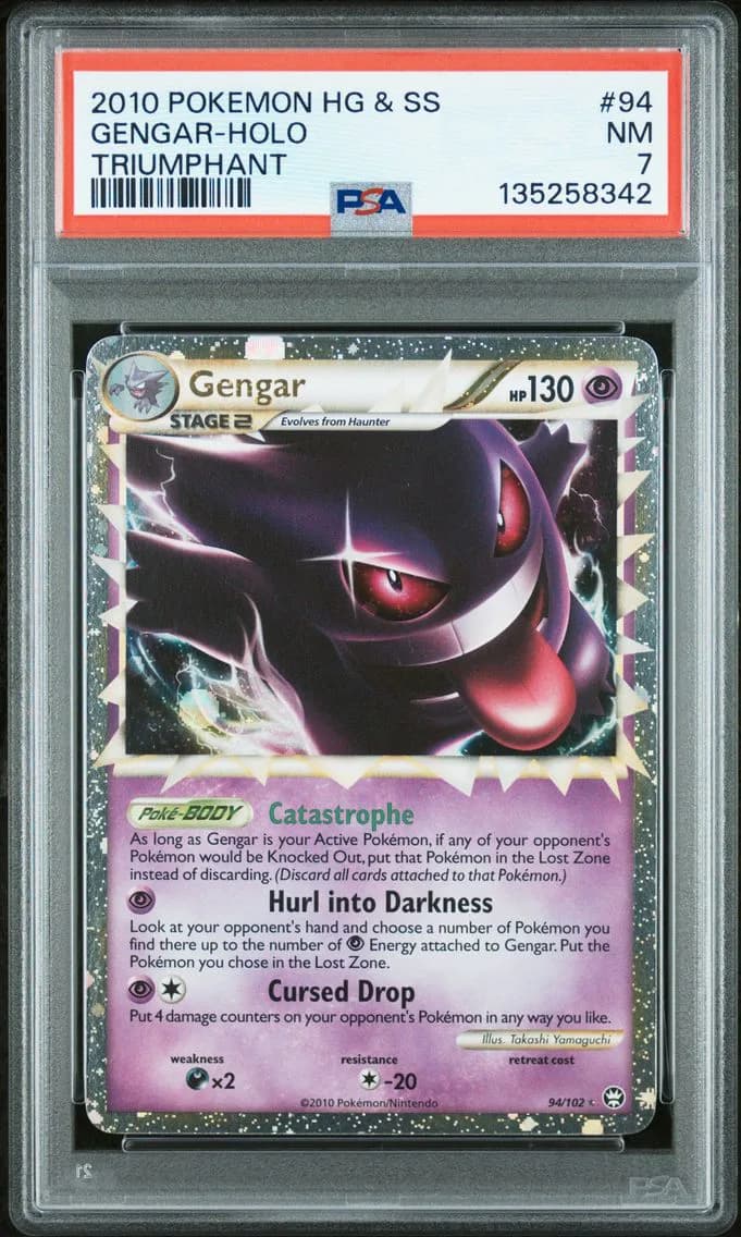 2010 #94 Gengar-Holo PSA 7 Heartgold & Soulsilver Triumphant