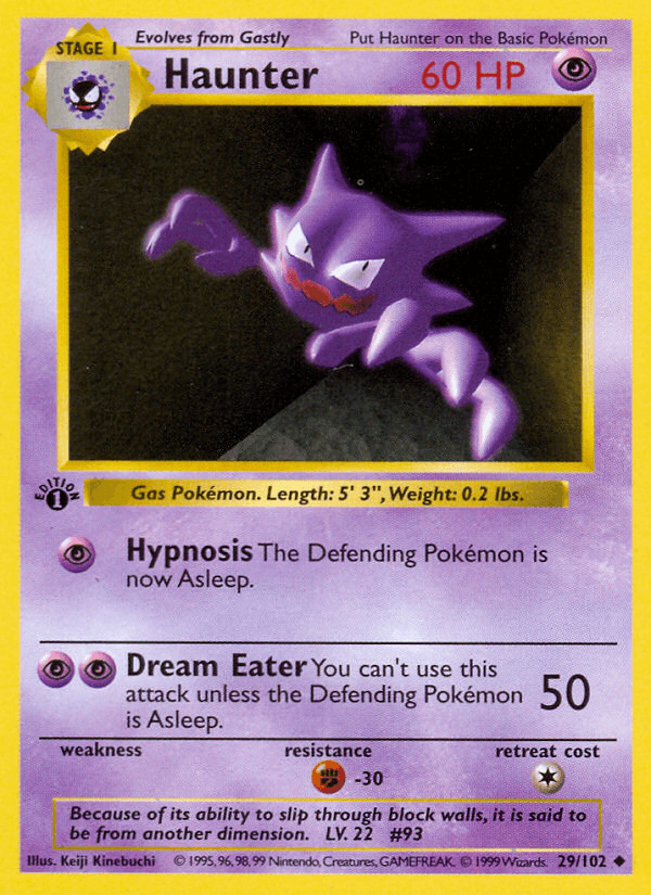 Haunter printed card