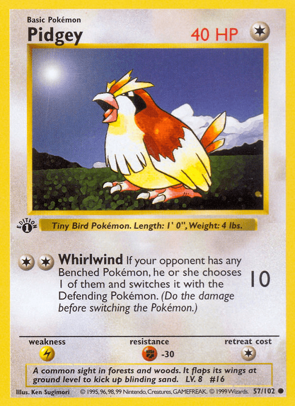 Pidgey printed card
